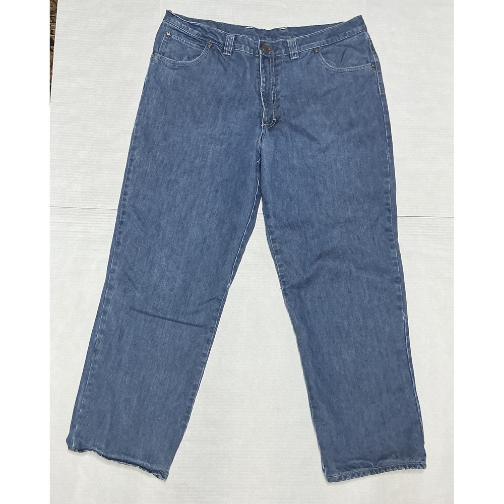 Woolwich Blue Denim Men's Flannel Lined Jeans 38x30 (38x29 Actual)